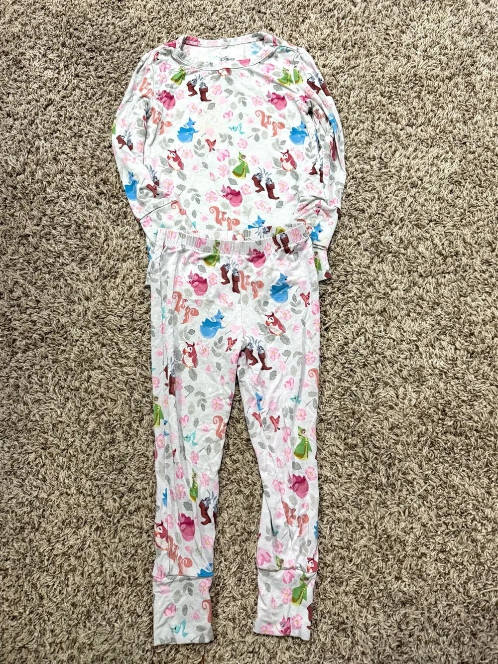 Posh Peanut X Disney Princess Toddler Girl Size 2T Bamboo Two Piece Set